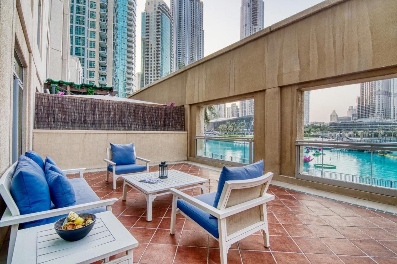 Villa Manzil - Lavish Duplex 3br In Downtown With Fountain And Burj Khalifa Views
