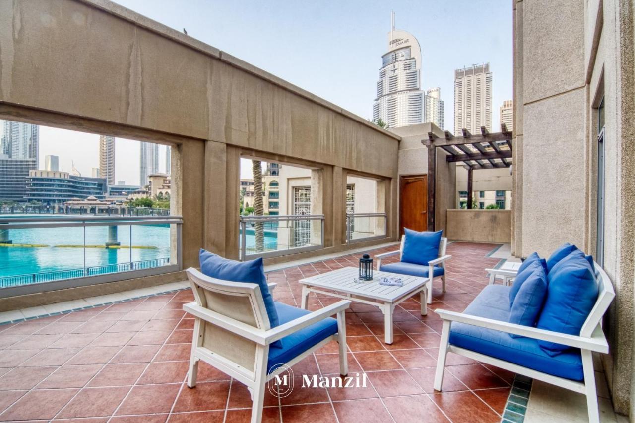 Villa Manzil - Lavish Duplex 3br In Downtown With Fountain And Burj Khalifa Views